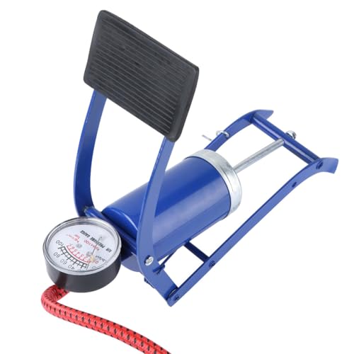 Toddmomy Bomba de Pie para Neumáticos de Bicicleta y Motocicleta, Portátil, Válvulas Multifuncionales y Cuerpo de Acero Liviano para Inflar Colchones y Ruedas