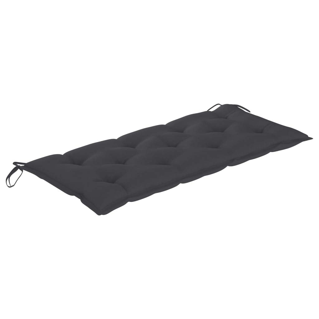 Banco plegable de bambú 118 cm con cojín