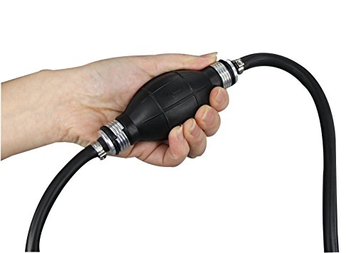 Pactrade Marine Boat Kart Cargo Universal Rubber Pump Hose Assembly Fuel Line Pipe Outboard Boat With Primer Bulb With 6' Hose Black (6Mm) #TOP3