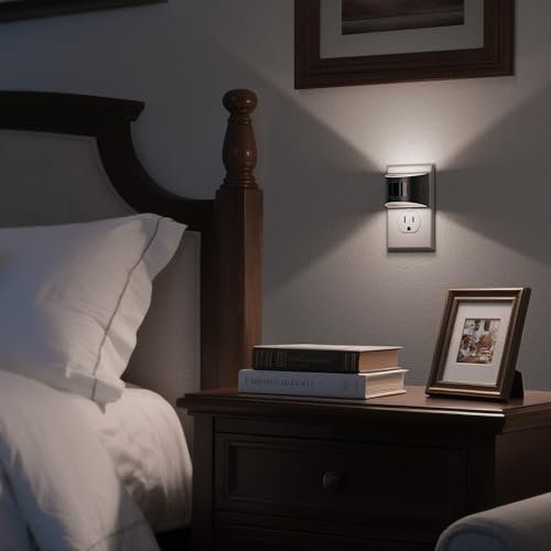 Image of DORESshop LED Night Light[2 Pack], Night Lights Plug into Wall, 3 Mode Plug in Night Light with Motion Sensor, Dusk to Dawn Sensor, 5000K Daylight White, Nightlights for Adults, Bedroom, Hallway