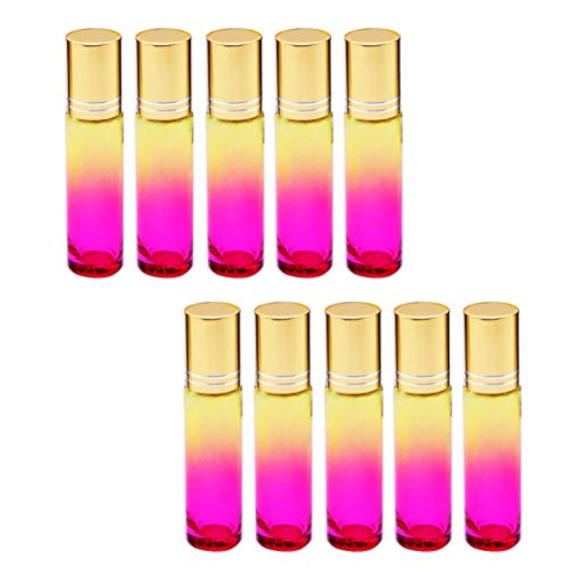 10pcs 10ml Essential Oil Roller Bottles Glass