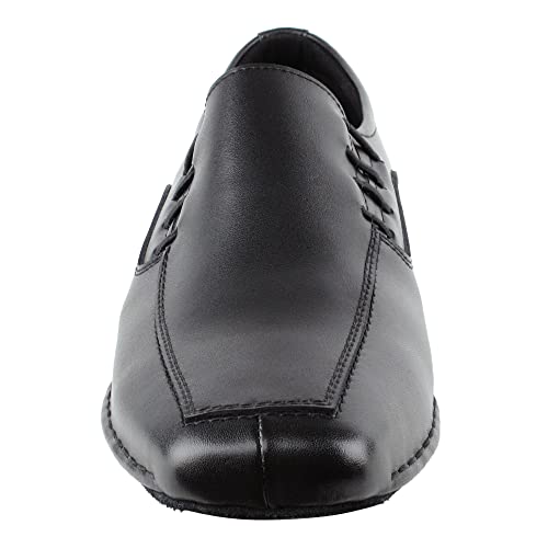 Very Fine Mens Darius Black Ballroom Waltz Latin Salsa Rhythm Slipon Dance Shoe M 11.5 #TOP1