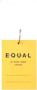 Amazon | ライフ イコール 単語カード A7サイズ 無地【黄】 P320C