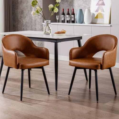 YaHome Modern Swivel Dining Chairs Set of 2, Comfy