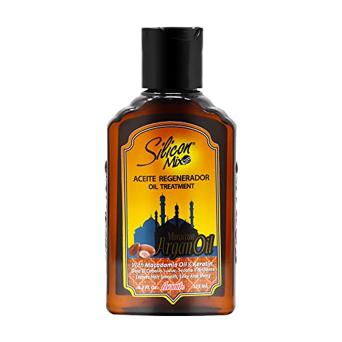 Traitement régénérant huile d'argan silicone 118ml pour réparer les cheveux secs
