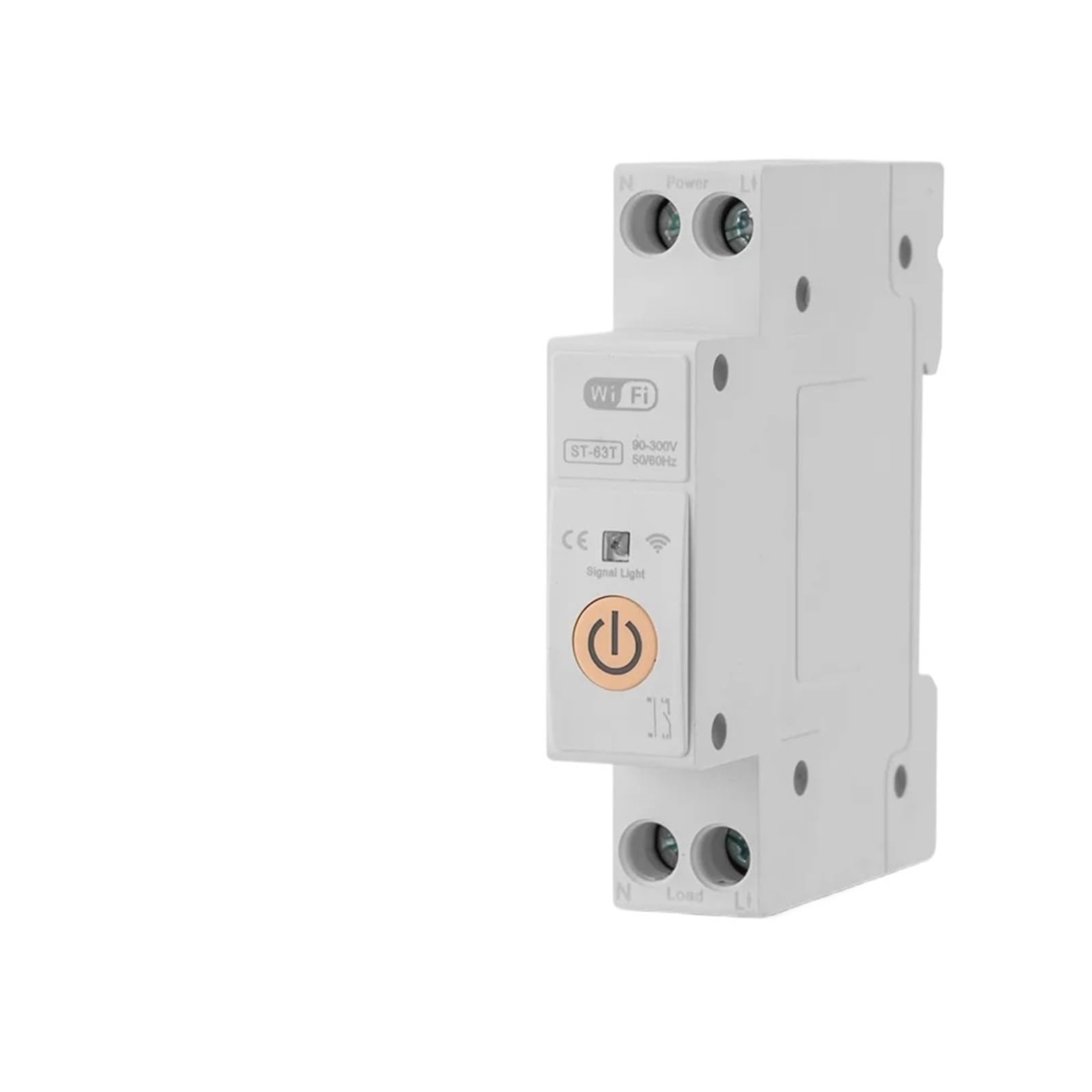 Interrupteur intelligent WIFI 63 A 1P, relais temporisé de surveillance et de mesure de puissance for maison connectée, télécommande sans fil(STM-63M Metering,20A)