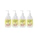 Rebel Green Fresh and Clean Liquid Hand Soap, 4 Pack, Natural, Sulfate-Free, and Hypoallergenic Hand Soap - 16.9 Ounce Pump Bottles, Peppermint and Lemon Scent
