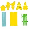 Yellow Sticky Fly Vallen Fly Stickers Opknoping Catcher dubbelzijdige Pluggable platen Protection for Plant Fruit