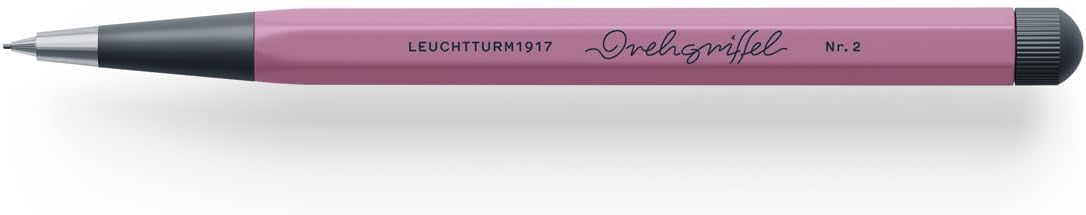 LEUCHTTURM1917 Dusty Rose 372221 Pencil with Twist Mechanism Aluminium Steel Design Award-winning No. 2
