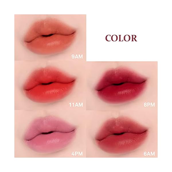 SAAT INSIGHT All-Time Mood Velvet Matte Highly Pigmented Lip Stain 4g (4PM) - for Smudge-proof and Lasting Lip Makeup, Moisturizing Lip Gloss for Dry and Flaky Lips