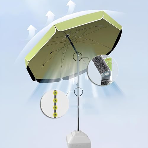 Parasol de plage inclinable pour bloquer le soleil mobile dans le jardin