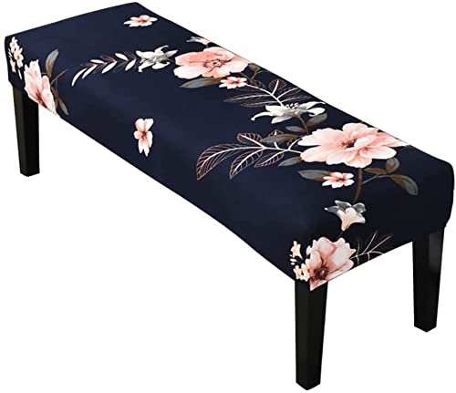 RTSFKFS Printing Rectangle Bench Cushion Cover Indoor Bench Seat Protector Cushion Slipcovers Chair Cover For Dining Room Stretch Bench Slipcover Living Room, Bedroom, Kitchen