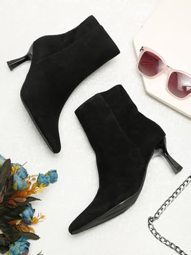 Image of Flat n Heels Womens Black Boots FnH 112-3-BK