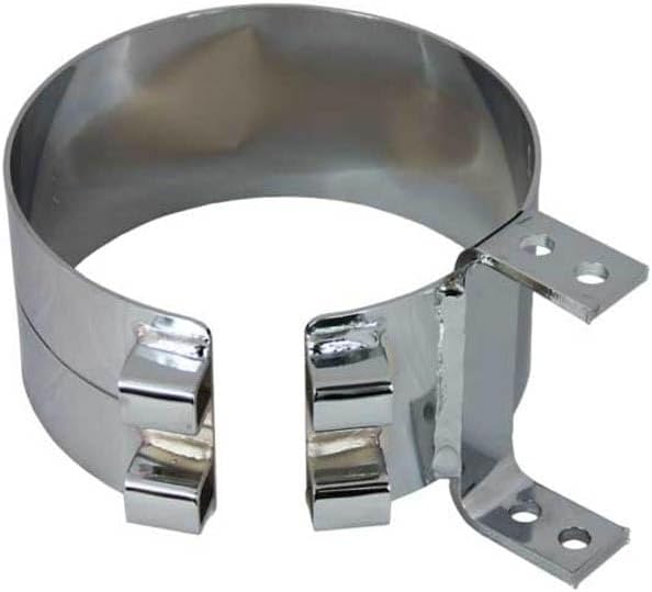 Technical Precision Replacement for Kenworth T800 Curved Glass Year 2007 6IN Plated Stainless Steel Wide CLAMP