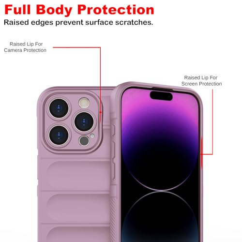 Image of Amazon Brand- Solimo Mobile Cover for Apple iPhone 15 Pro Max | Full Camera Protection | Liquid Silicon Case | Flexible Bumper Case for Apple iPhone 15 Pro Max (Purple)