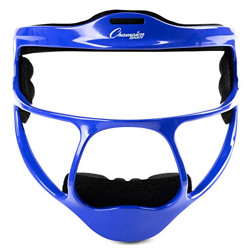 Champion Sports Magnesium Softball Face Mask - Lightweight Masks for Youth - Durable Head Guards - Premium Sports Accessories for Indoors and Outdoors - Blue by Champion Sports - Used condition - US$34.84