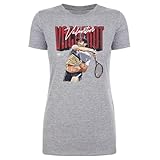 500 LEVEL Valentin Vacherot Tennis Shirt for Women (Heather Gray, Medium)