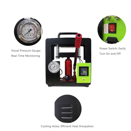 Prensa térmica hidráulica portátil 10 toneladas 600 W miniatura 7