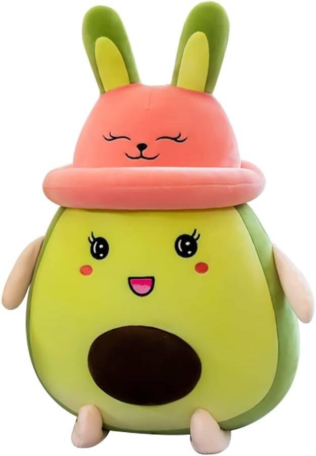 Image of Super Soft Avocado Cushion Stuffed Toy Cute Plush Animal Soft Toy for Kids (Avocado 35cm)
