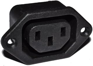 kenable IEC C13 10A 250V Chassis Panel Mount Socket Solder Termination Adapter