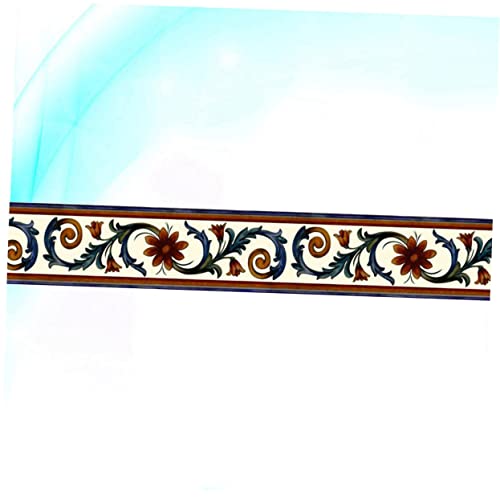 DOITOOL Papel de parede de azulejo decorações de flores decoração de parede de flores cobertura de b
