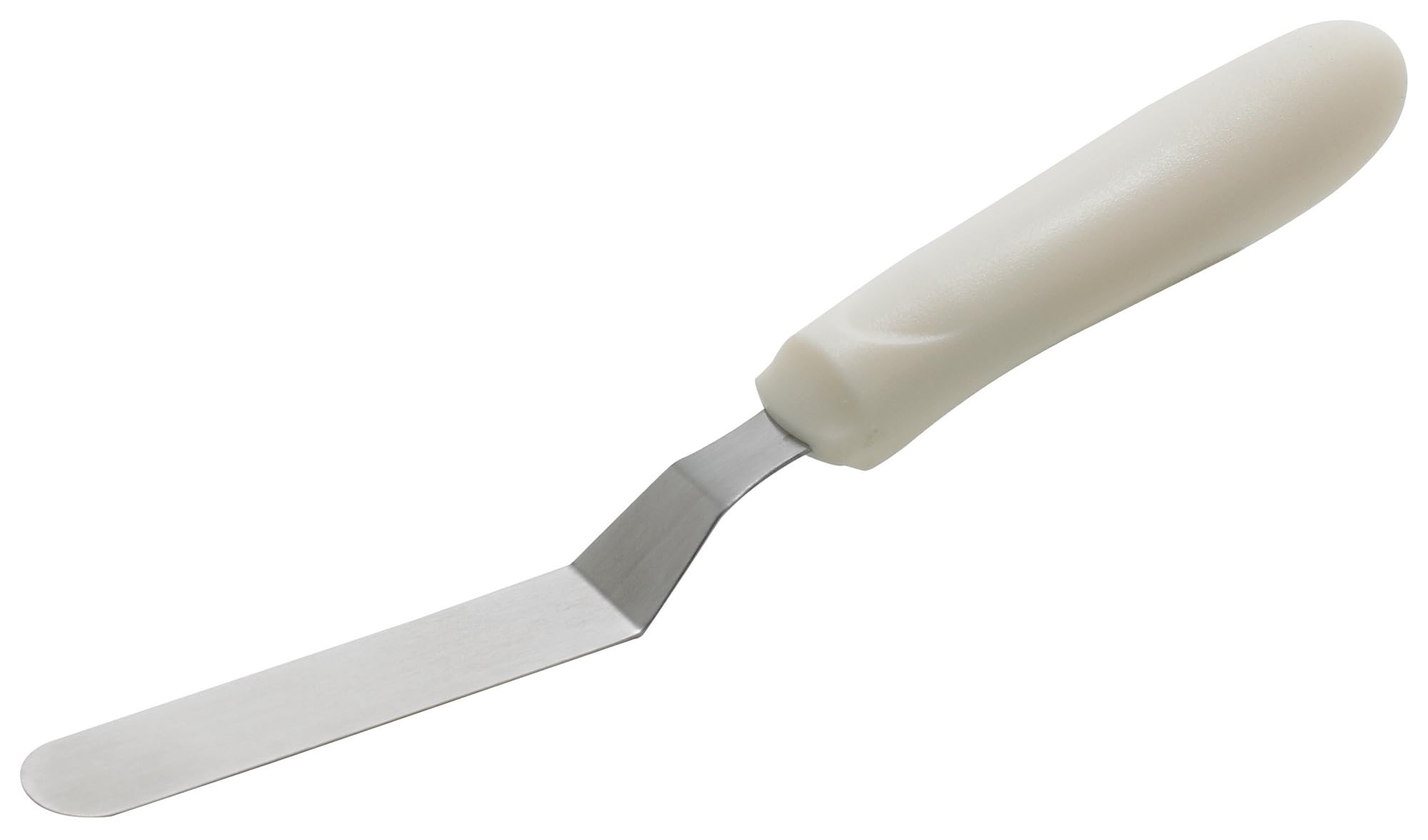 3 1/2" x 0 3/4" White Offset Spatula by Winco – Polypropylene, White, Model TWPO-4