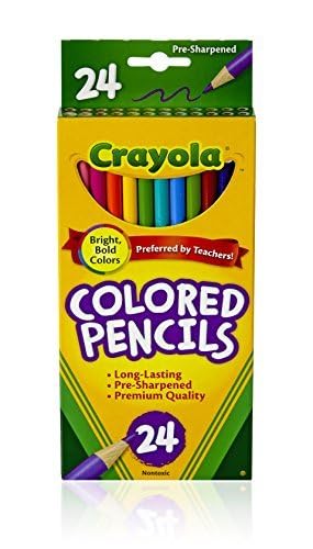 Crayola Colored Pencils, Assorted Colors, 24 Count (Pack Of 3) #TOP2