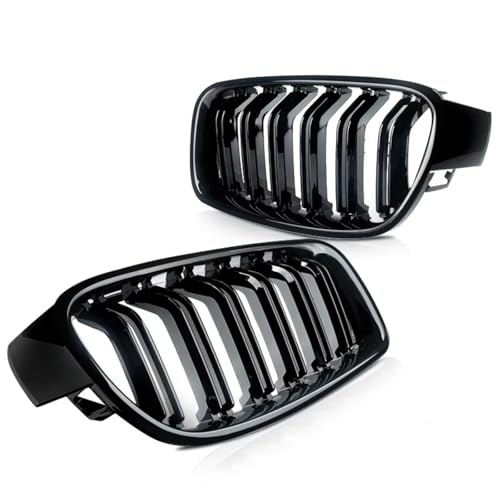 Grilles de rein noires laquées pour F30 F31 double ligne sport premium