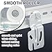 Blulu 4 Pcs Sliding Closet Door Roller Kit Wardrobe Wheels Hardware for Top Hung Bypass 3/4