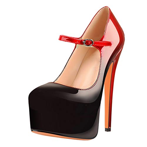 Yolkomo Platform Heels for Women Ankle Strap Stiletto High Heel Sandals