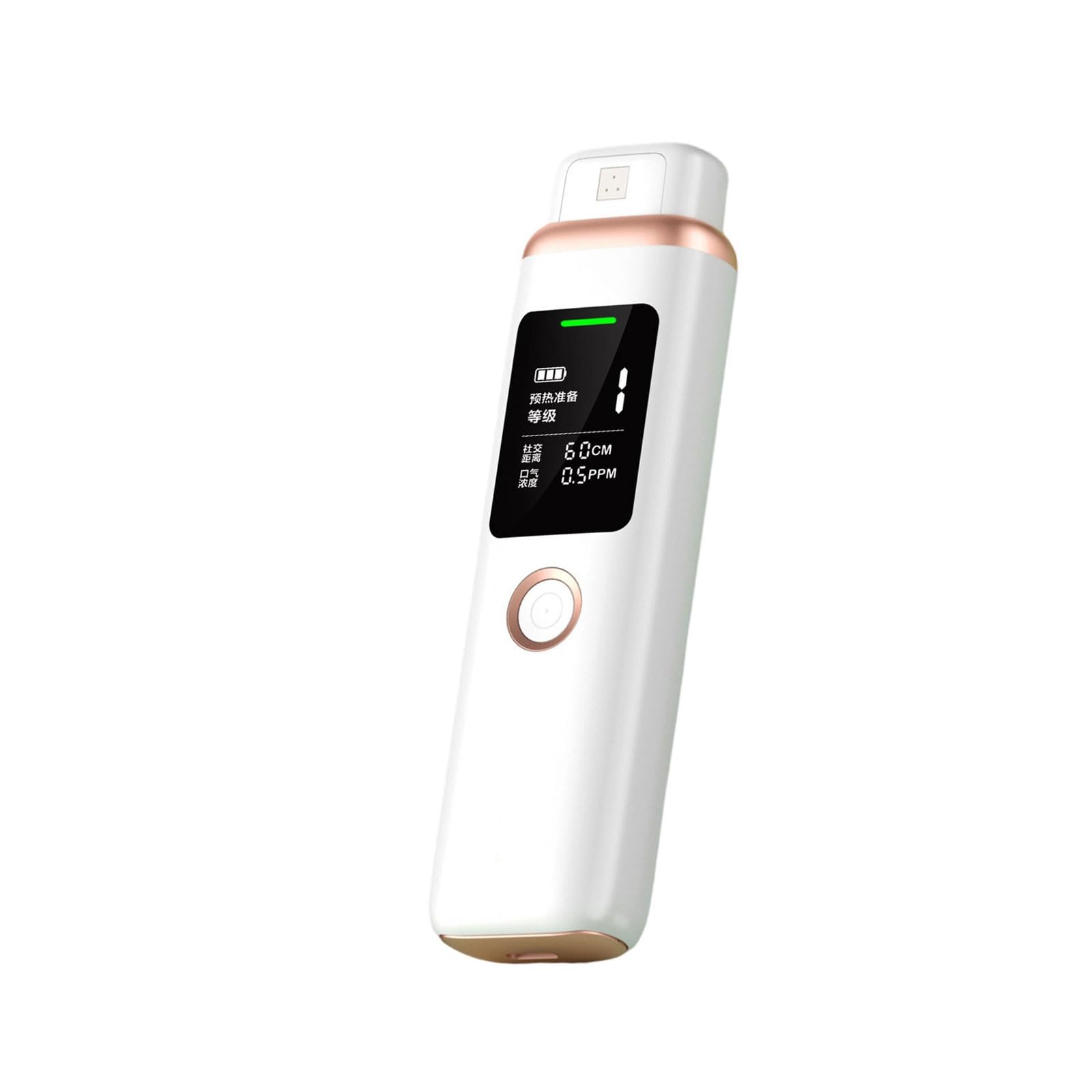 Newft White Breath Analyzers Equipped With Usb Type C Charging Port For Halitosis Assessment And Clear Realtime Indicators Sensors