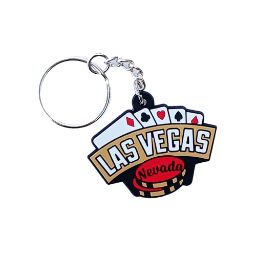 Vagabond Heart Las Vegas Keychain - PVC Rubber Las Vegas