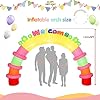 Amazon.com: Dawdix 8FT Graduation Inflatable Arch with Build-in LED ...