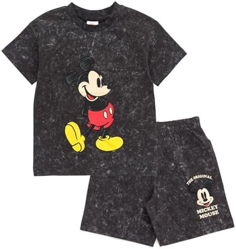 Disney Mickey Mouse T-Shirt and Shorts Outfit Set Toddler to Big Kid