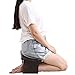 Taburete de Meditación,Banco de Meditación Portátil, Asiento de Madera para Las Rodillas Banco de Yoga Asiento Elevador de Forma Ergonómica, Banco de Meditación de Rodillas De Monje y Llama