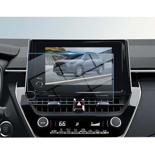 BIBIBO Para 2026 Corolla Cross protetor de tela 2026 Toyota Corolla Cross (L, LE, Hybrid S, Hybrid SE) 2026 tela sensível ao toque vidro temperado 2026 Corolla Cross acessórios híbridos anti-arranhões