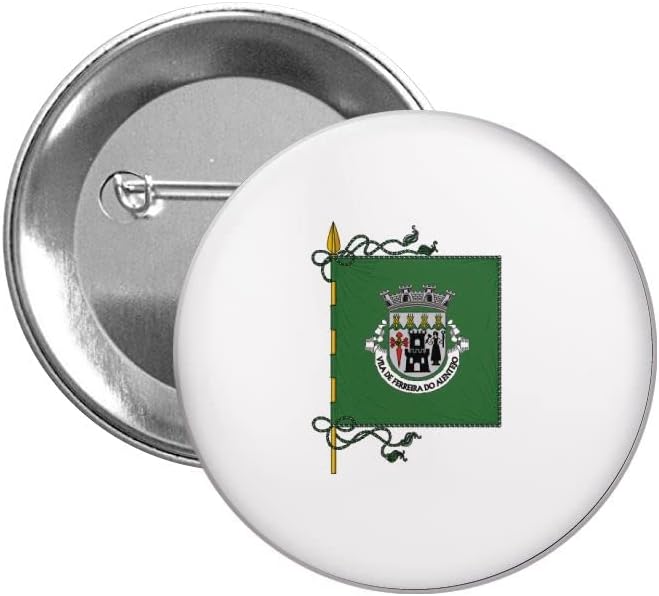 BUTTON . - FLAG FERREIRA DO ALENTEJO - LIST OF PORTUGUESE MUNICIPAL FLAGS - PORTUGAL
