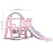 Sdoveb 3-in-1 Playing Baskets Slide Swing Combination Toddler Mountaineering and Swing Set Suitable for 3-9 Years Old Child Indoor and Backyard Basket