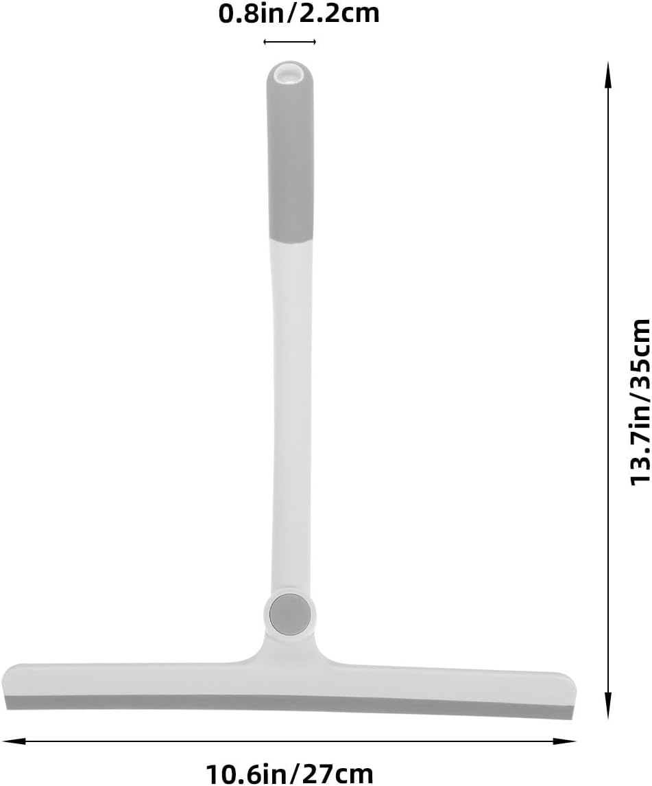 Handheld TPR Glass and Windows Doors Shower Squeegee Pp | Ergonomic Handle, Tightly Fitted to Glass Surface, Versatile Use for Mirrors and Bathroom Cleaning