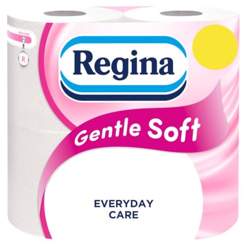 Regina Impressions 3 Ply Toilet Tissue - 45 Rolls, 160 Sheets per Roll, Soft Quilted Embossed Paper, Gentle on Skin, Luxury Comfort for Bathroom, UK