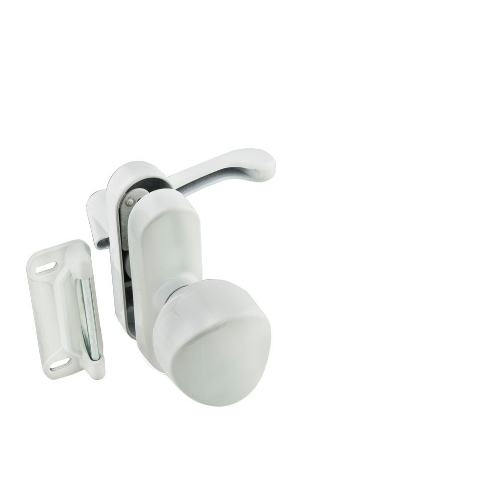 Universal Knob Latch - White Security Latches -1