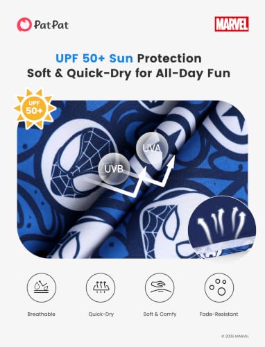 Image of Disney Stitch Spiderman Star Wars Cars Toy Story Mickey Boy Swim Trunks UPF50+Swim Shorts Compression Liner & Quick-Dry 6M-9Y