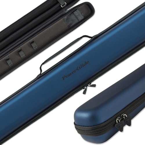 POWERGLIDE Svartur 2 Piece Snooker Cue Case with Strap Midnight Blue