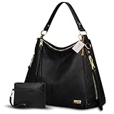 Bolsa Feminina Estilosa Grande Moderna Alça Transversal Ombro e Divisória Dia a Dia Trabalho Passeio Elegante (preto)
