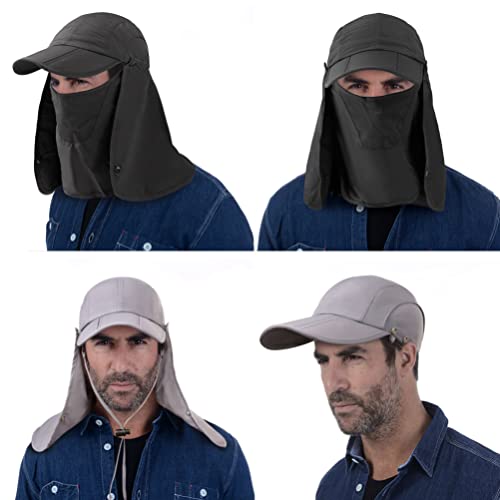 Gadiemkensd Folding Fishing Hat Face Cap 50 Fifty Hats 360 Sun Hat Neck Protector Baseball Protection Upf 50+ Quick Dry Uv Protection Mask Removable Legion Hat For Women Men Unisex Cap Hat Pink #TOP4