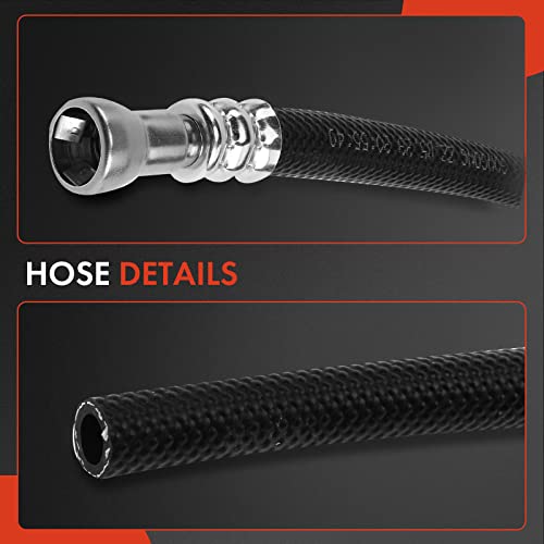 A-Premium Automatic Transmission Oil Cooler Line Hose Assembly Compatible With Jeep Cherokee 1997 1998 1999 2000 2001 L6 4.0L #TOP5