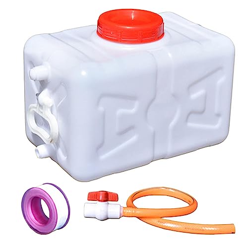 PciDinFo Water Storage Container Emergency Water Storage Containers Water Storage Jug Large Mouth Portable Thickened for Outdoor Backyard Fishing, White 30 catties