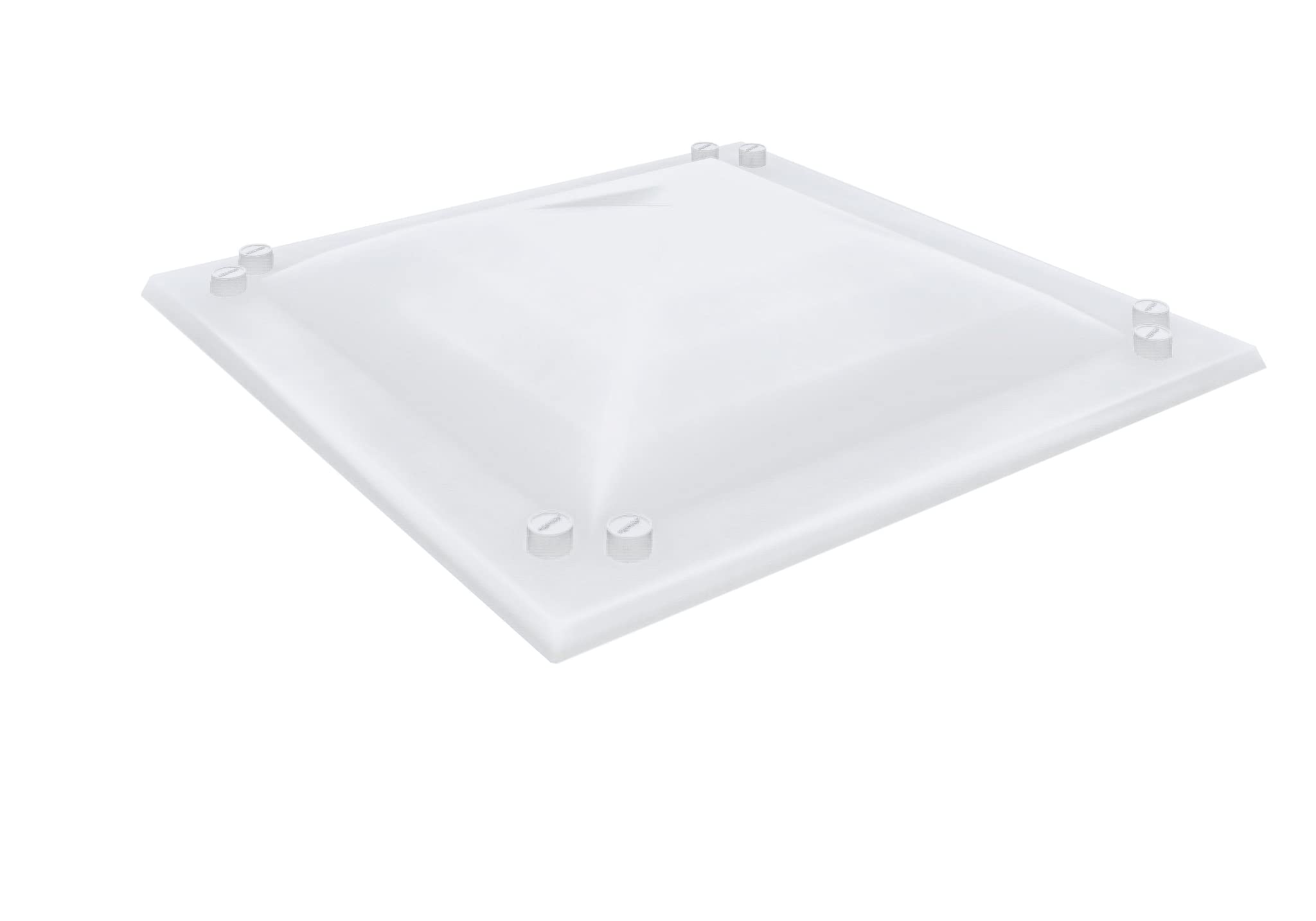 Matilla - Cúpula Metacrilato Cuadrada Monovalva (74 x 74 cm, Blanco)