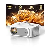 Beamer für Netflix Offiziell Dolby Audio 1600ANSI Lisowod HDR10+ 4D/4P Keystone mit E-Fokus & CEC Beamer 4K Heimkino Bluetooth 5.3 WiFi 6 Mini Projektor Für Sport, Filmabende gesellige Familienfeiern