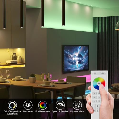 Image of SEZO RC03RFB RGB RGBW RGBCCT 2.4G RF Wireless Controller 4-Zone Remote Group Control Multiple Color Modes Compatible with WB5 C03W C03RF C04W C04RF C05W C05RF Controller